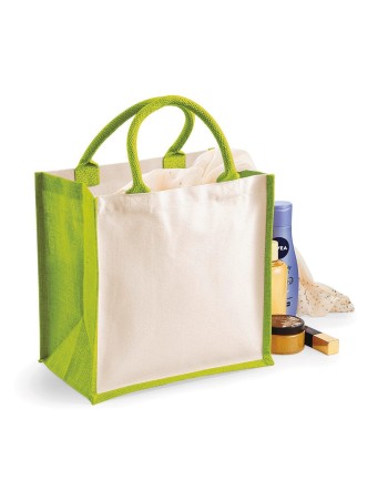 Printers Midi Jute Tote
