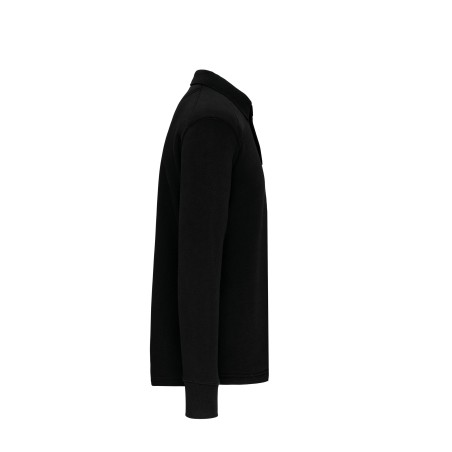 Sudadera cuello polo