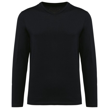 Men\\\'s V-neck long-sleeved Supima® t-shirt