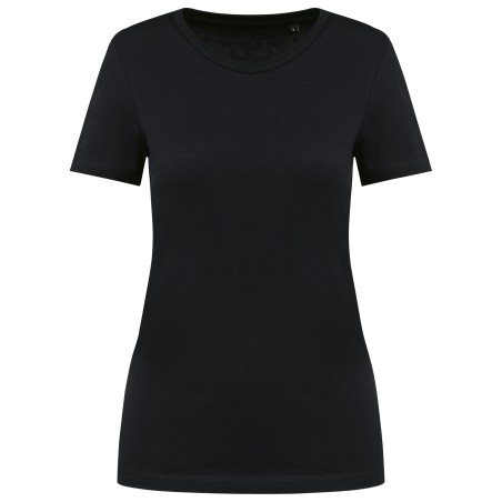 Camiseta Supima® cuello redondo manga corta mujer