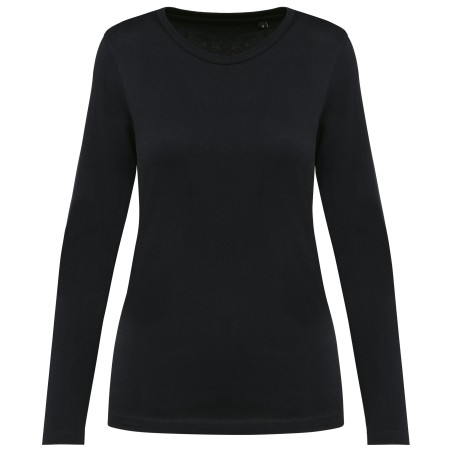 Ladies\\\' crew neck long-sleeved Supima® t-shirt
