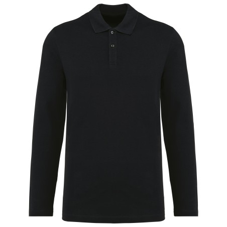 Men\\\'s long-sleeved Supima® polo shirt