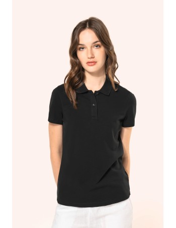Polo Supima® manga corta mujer