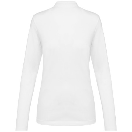 Polo Supima® manga larga mujer