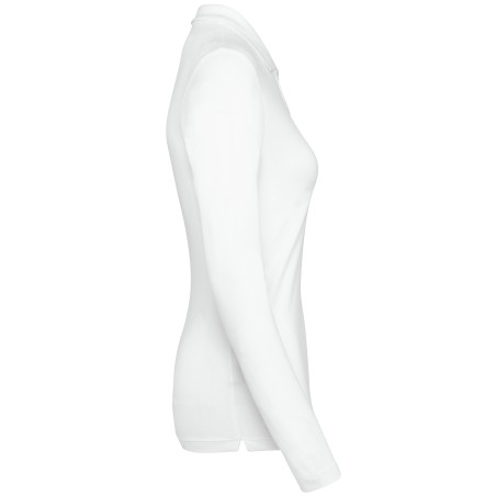 Polo Supima® manga larga mujer