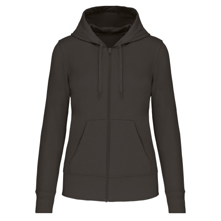 Ladies\\\' eco-friendly zip-through hoodie