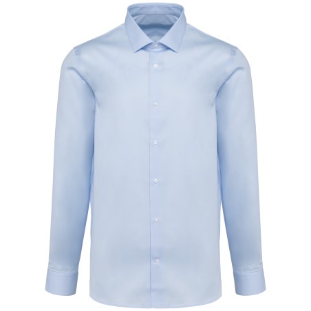 Men\\\'s long-sleeved poplin shirt