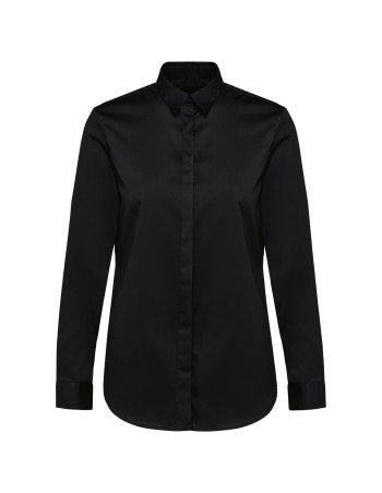 Ladies\\\' long-sleeved twill shirt 2
