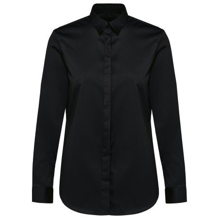 Ladies\\\' long-sleeved twill shirt