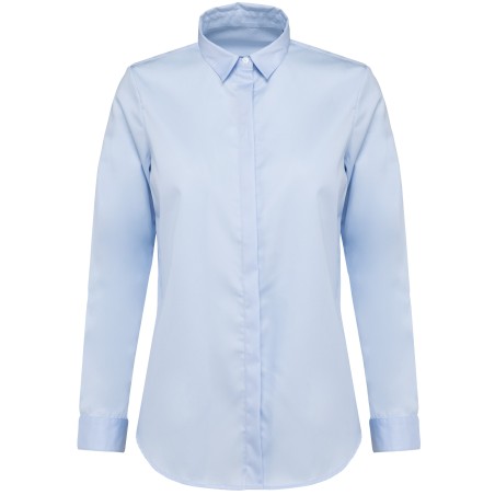 Ladies\\\' long-sleeved twill shirt