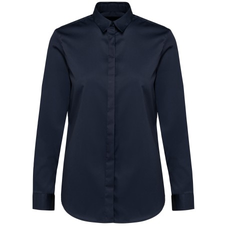 Ladies\\\' long-sleeved twill shirt