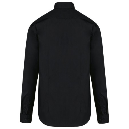 Camisa popelina manga larga hombre