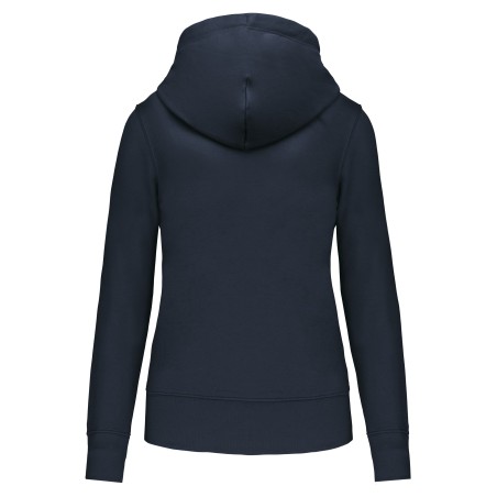 Ladies\\\' eco-friendly zip-through hoodie