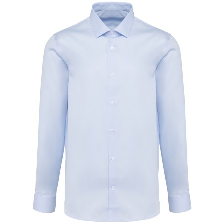 Men\\\'s long-sleeved poplin shirt