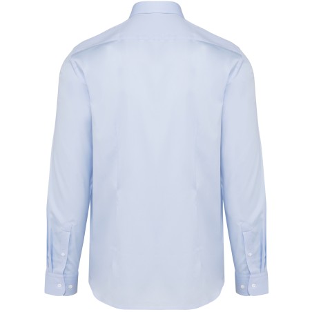 Camisa popelina manga larga hombre