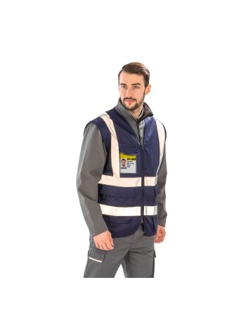 Chaleco de seguridad con cremallera