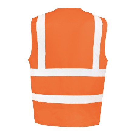 Zipped safety vest