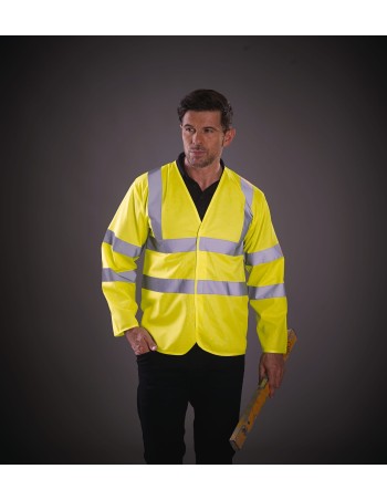 Long-sleeved Hi-vis vest