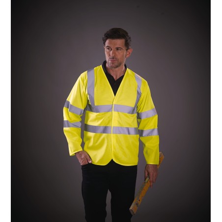 Long-sleeved Hi-vis vest