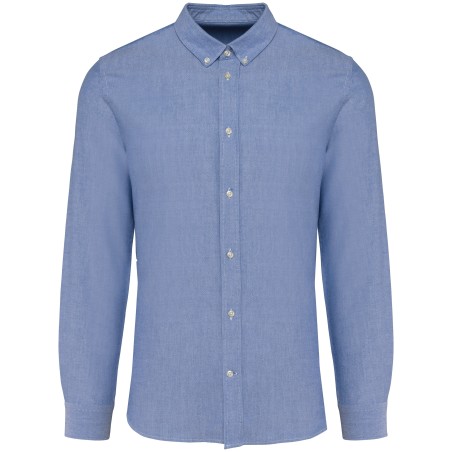 Men Oxford Long-Sleeved Shirt