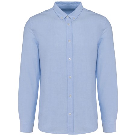 Camisa Oxford manga larga hombre