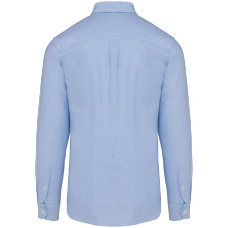 Camisa Oxford manga larga hombre
