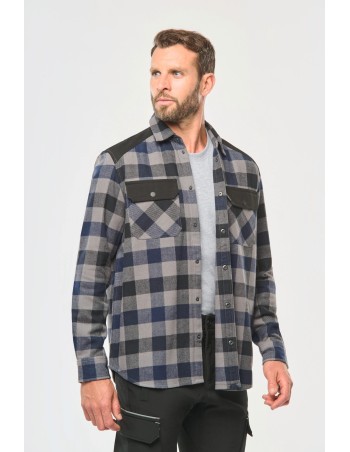 Men’s checked shirt with pockets