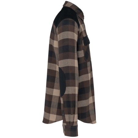 Sobrecamisa a cuadros con bolsillos