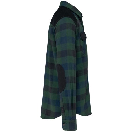 Sobrecamisa a cuadros con bolsillos