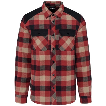 Sobrecamisa a cuadros con bolsillos