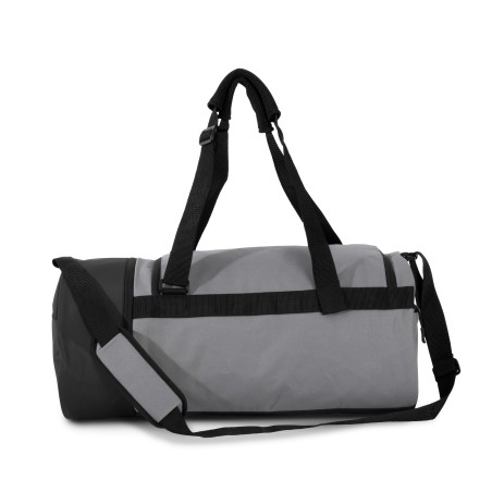 Bolsa de deporte cilíndrica con compartimento separado para calzado