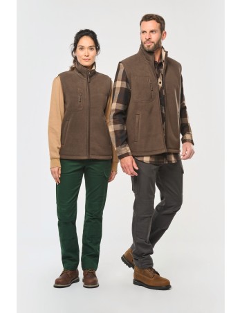 Chaleco polar con interior de sherpa unisex