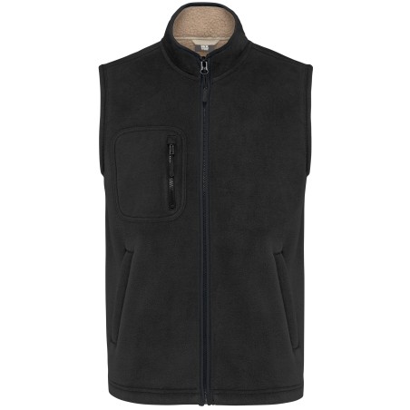 Chaleco polar con interior de sherpa unisex
