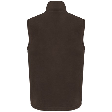 Unisex fleece bodywarmer with sherpa inner