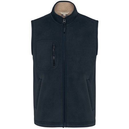 Chaleco polar con interior de sherpa unisex