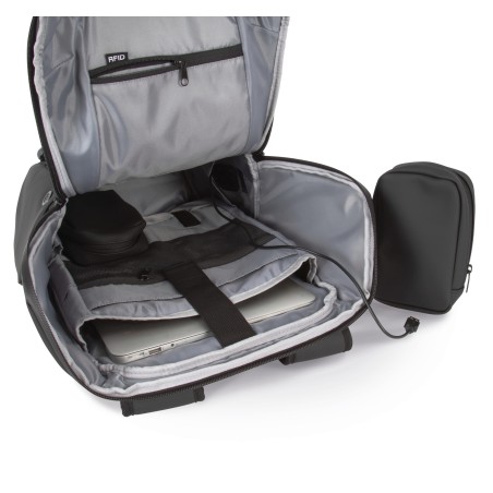Waterproof anti-theft bag with helmet holder
