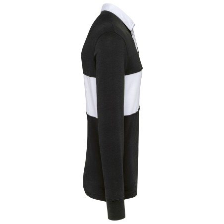 Long-sleeved rugby polo shirt