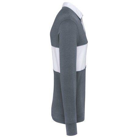 Long-sleeved rugby polo shirt