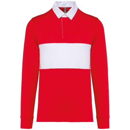 Long-sleeved rugby polo shirt