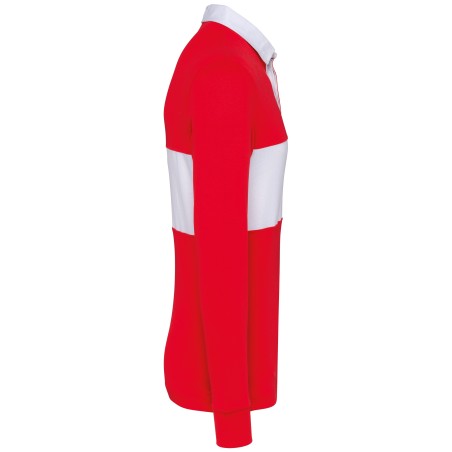 Long-sleeved rugby polo shirt