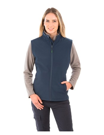 Recycled ladies’ softshell bodywarmer