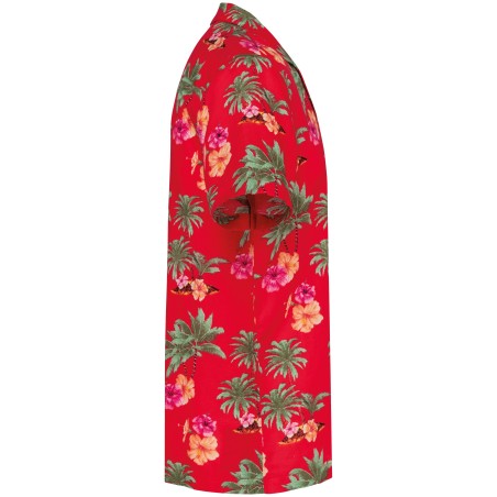 Camisa con estampado hawaiano hombre
