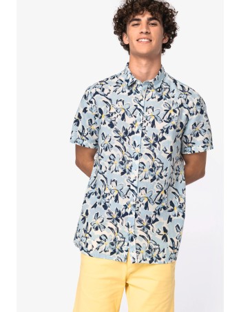 Men’s plant print shirt