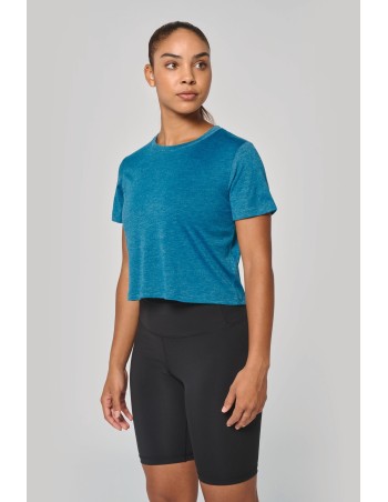 Ladies triblend crop top
