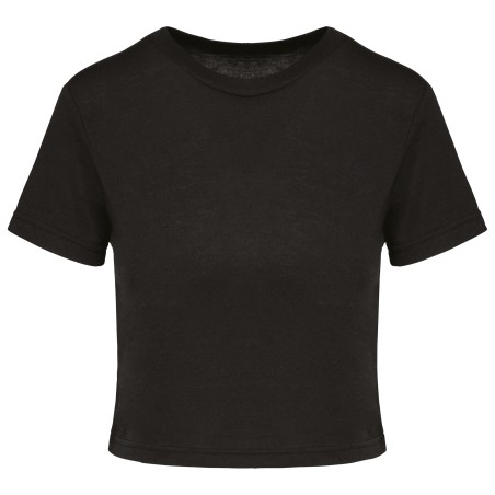 Ladies triblend crop top