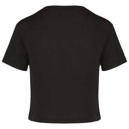 Ladies triblend crop top