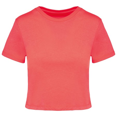 Ladies triblend crop top