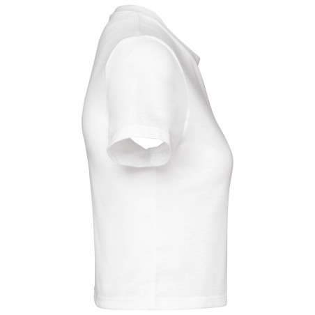 Ladies triblend crop top