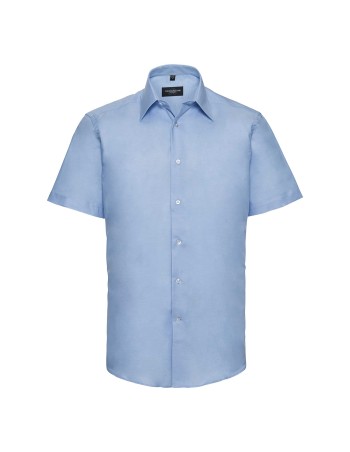Men\\\'s Short Sleeve Tailored Oxford Shirt 2