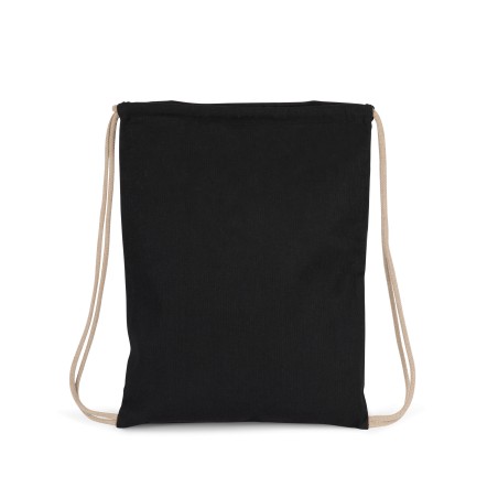Recycled backpack with drawstring
